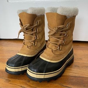 Sorel Caribou Nubuck Leather Waterproof Boots